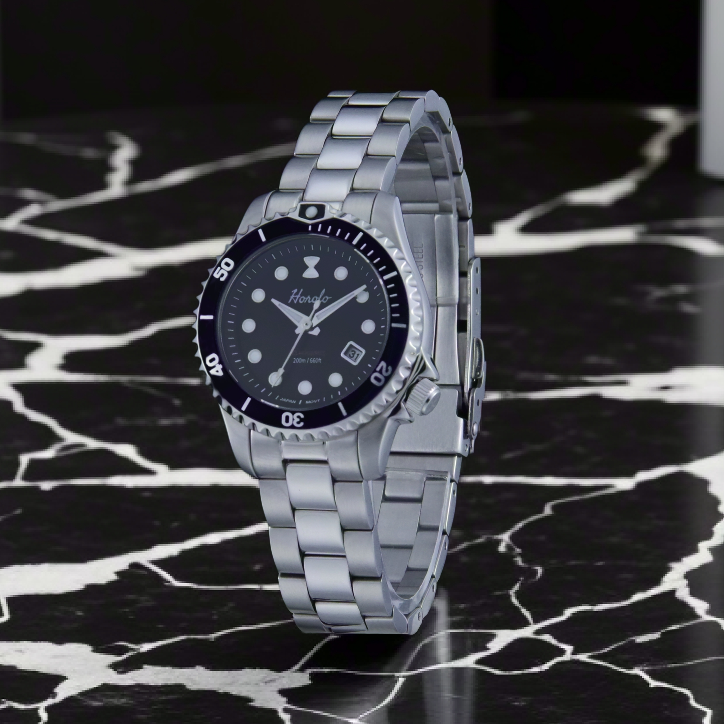 horolo ladies solar watch japan movement