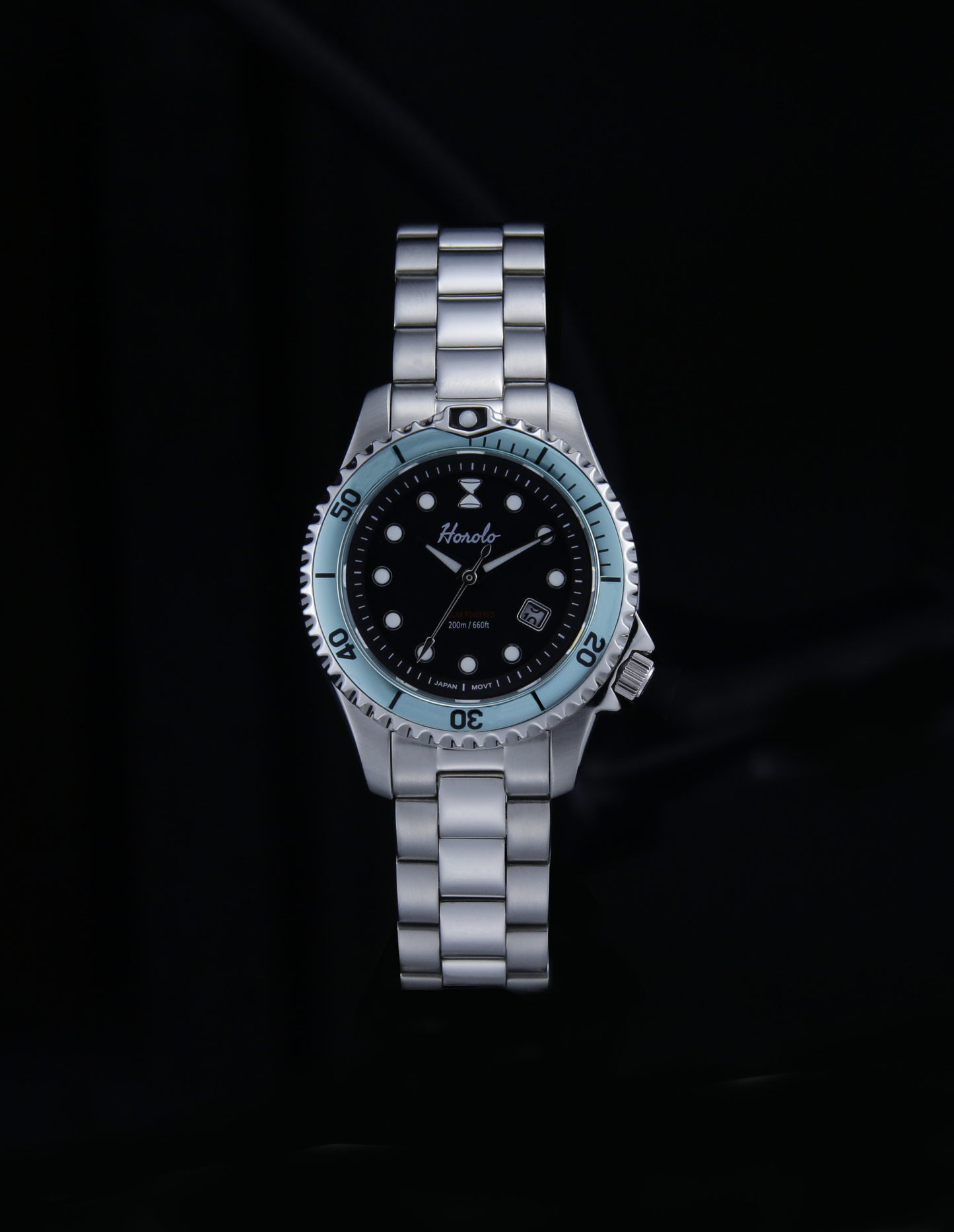 black face lady watch with solar movement japan horolo