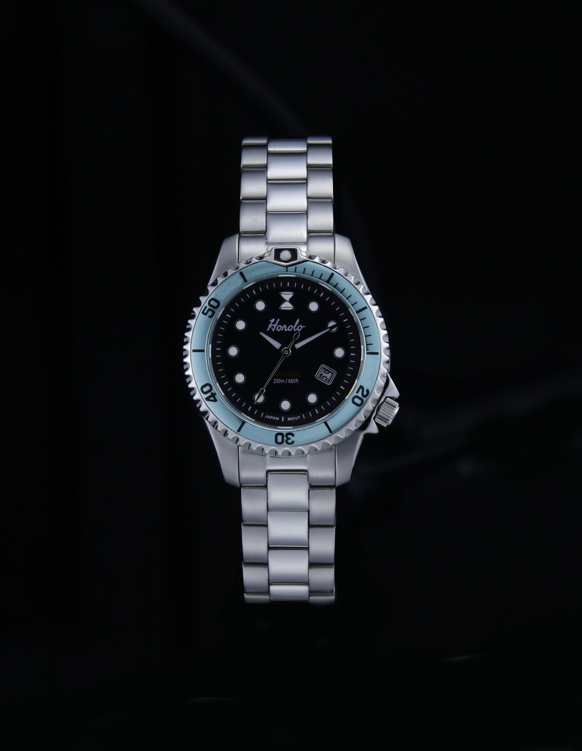 black face lady watch with solar movement japan horolo