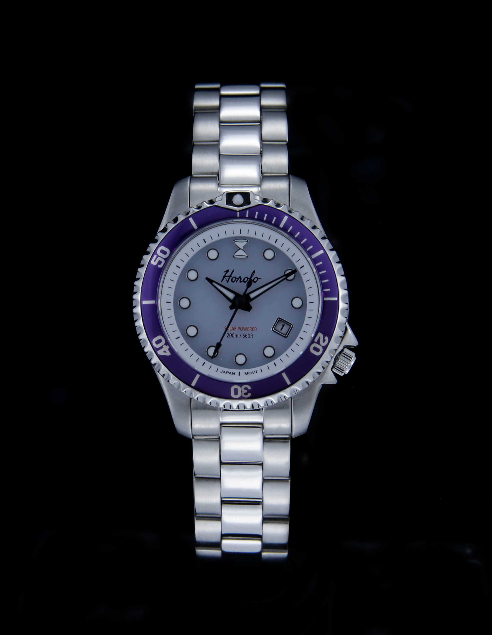 purple bezel watch for ladies