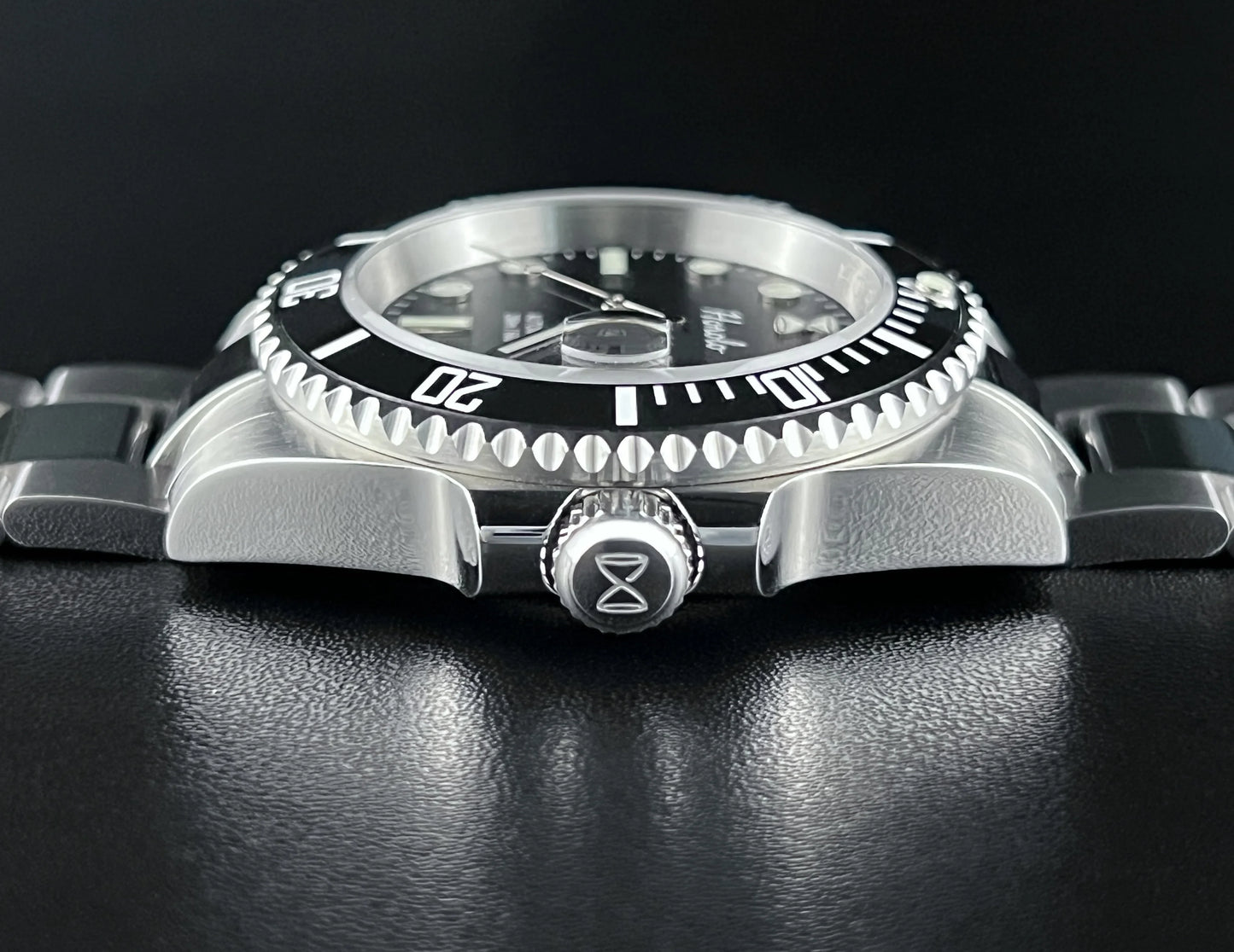 Horolo Black Face 40mm Submariner Diver Watch - Horolo Watch