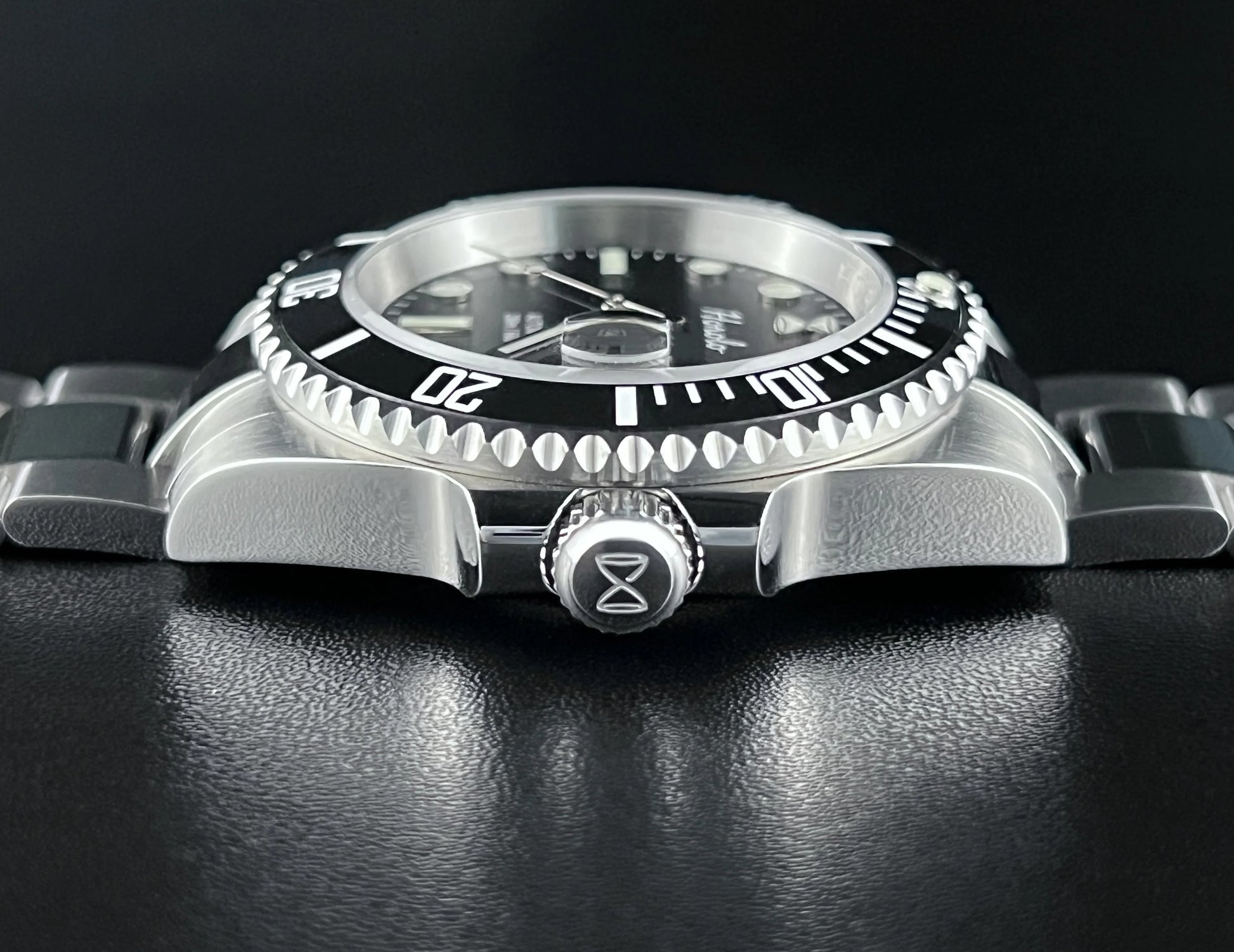 Horolo Black Face 40mm Submariner Diver Watch - Horolo Watch