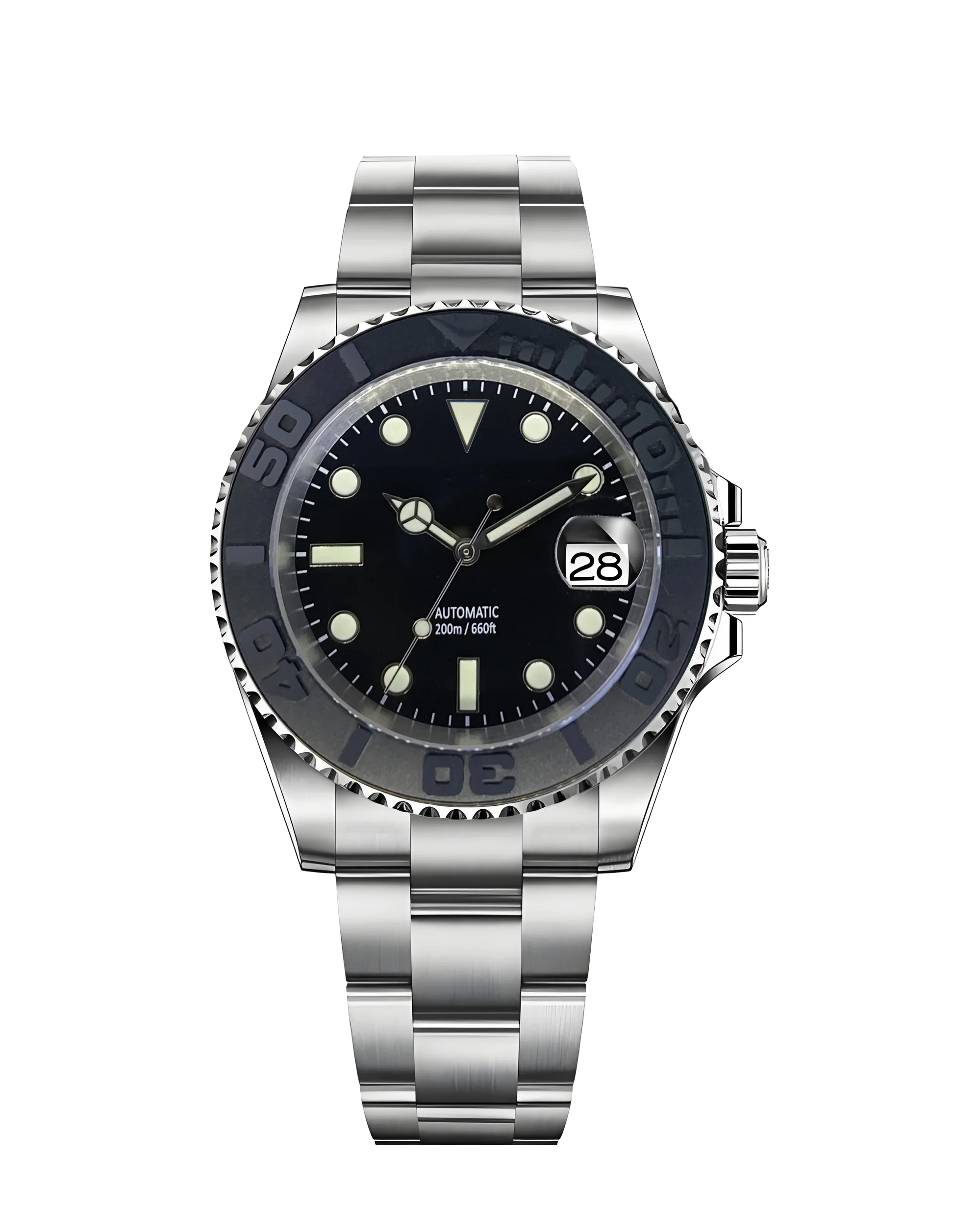 Horolo Black Face Submariner Diving Watch - Horolo Watch
