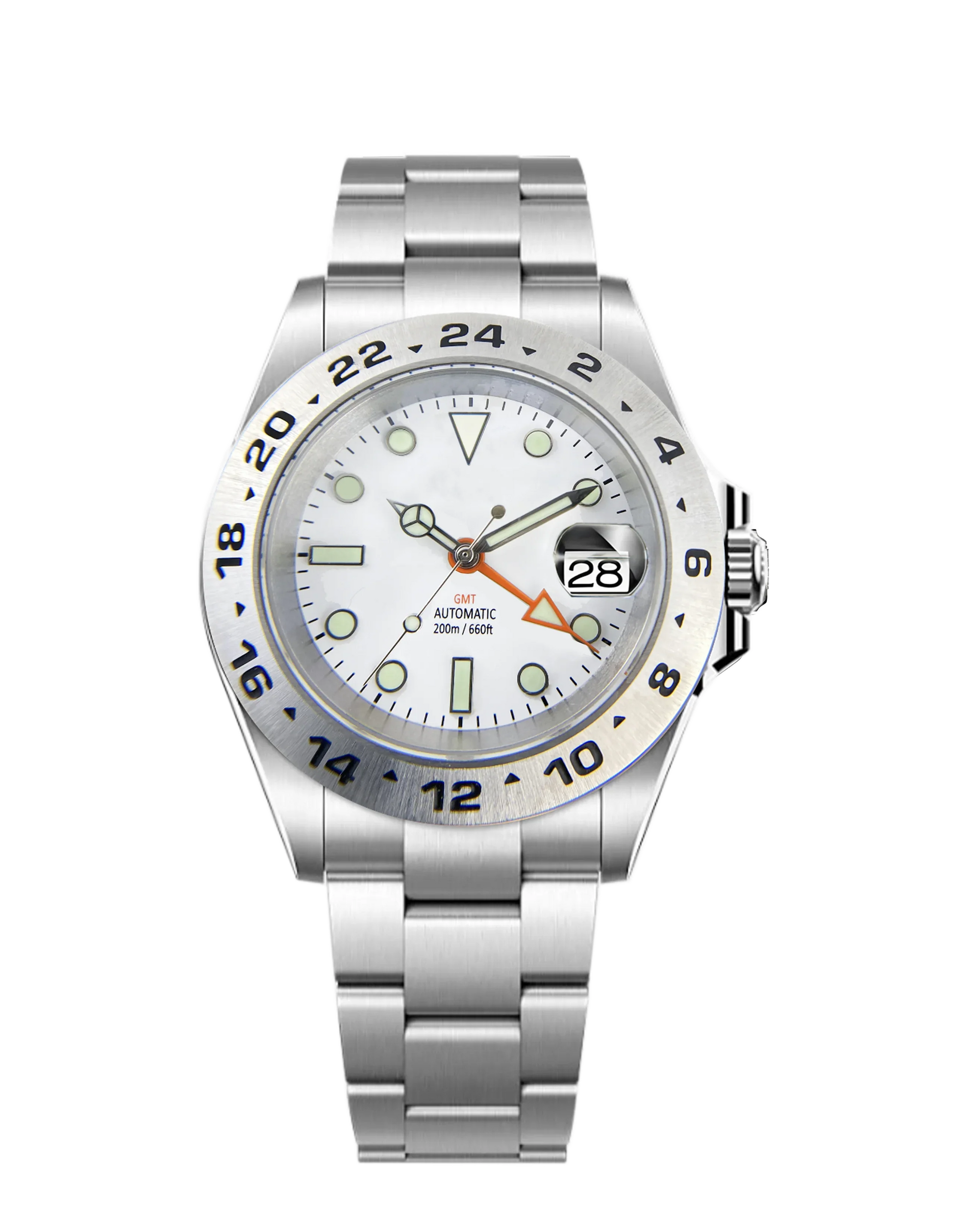 Horolo White Face Luxury Submariner GMT Watch - Horolo Watch