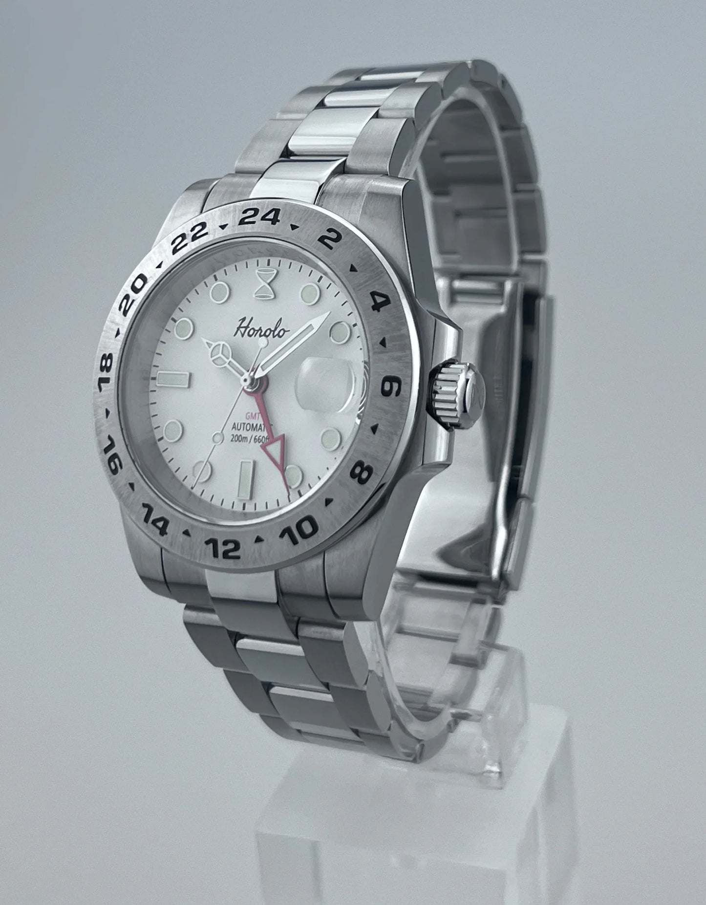 Horolo White Face Luxury Submariner GMT Watch - Horolo Watch