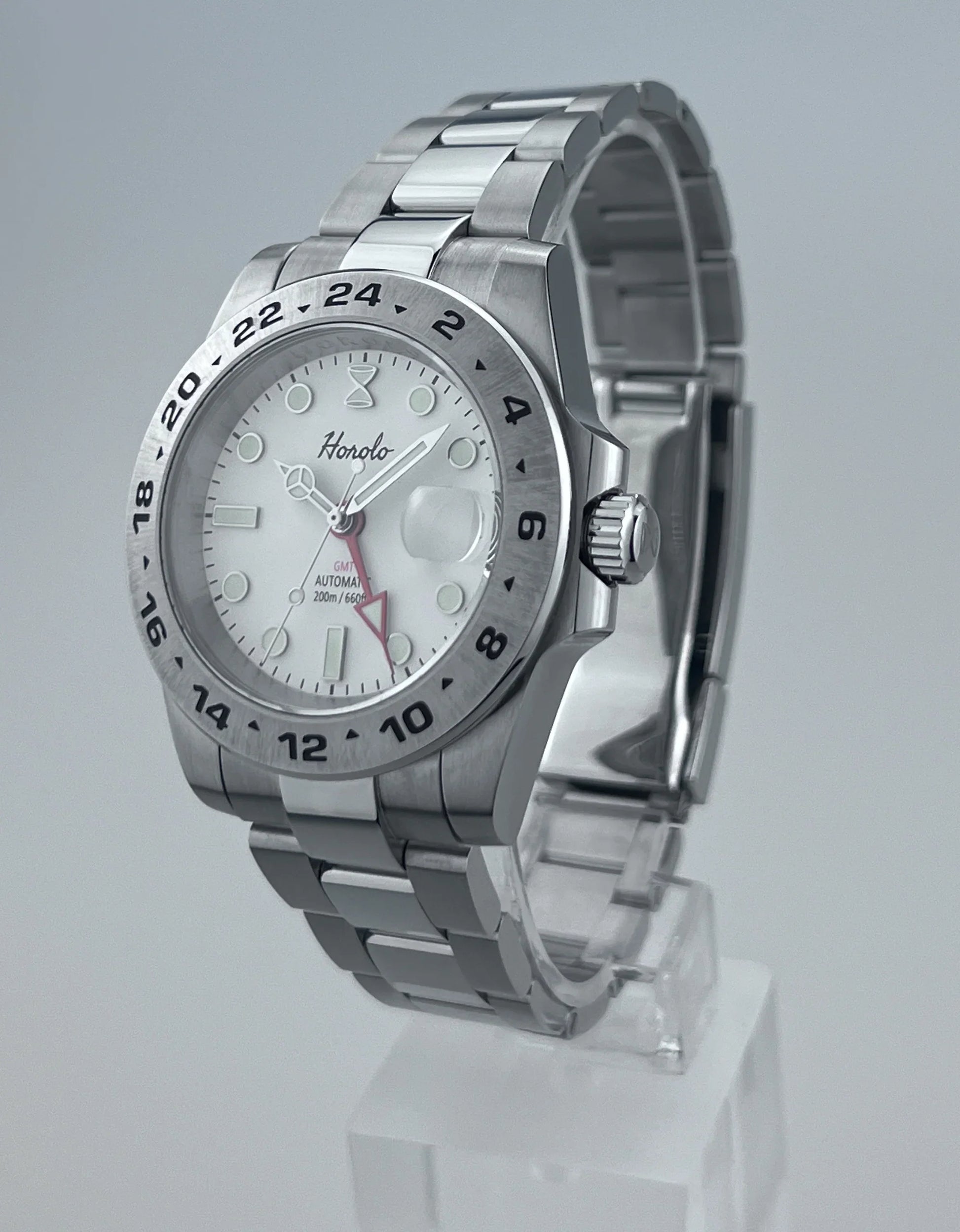 Horolo White Face Luxury Submariner GMT Watch - Horolo Watch