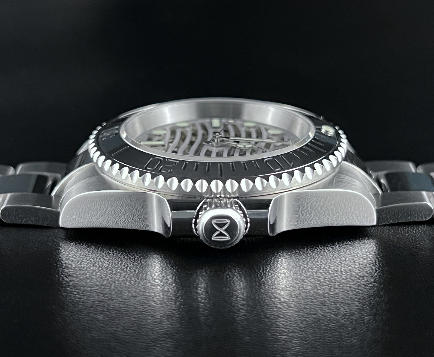 Horolo Stainless Steel Skeleton Diving Watch - Horolo Watch