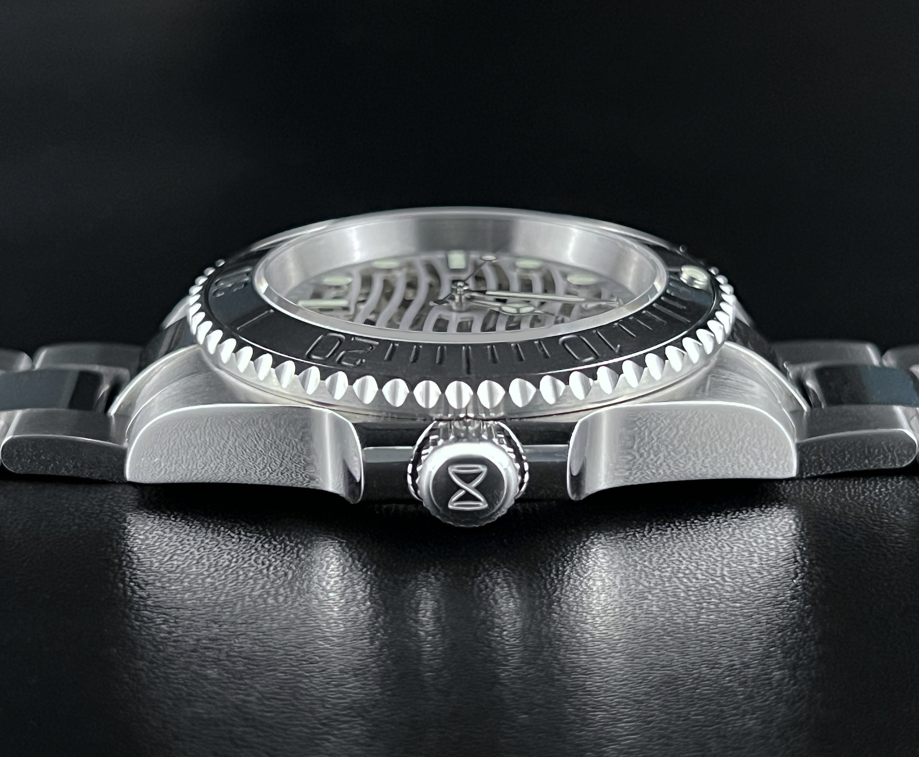 Horolo Stainless Steel Skeleton Diving Watch - Horolo Watch