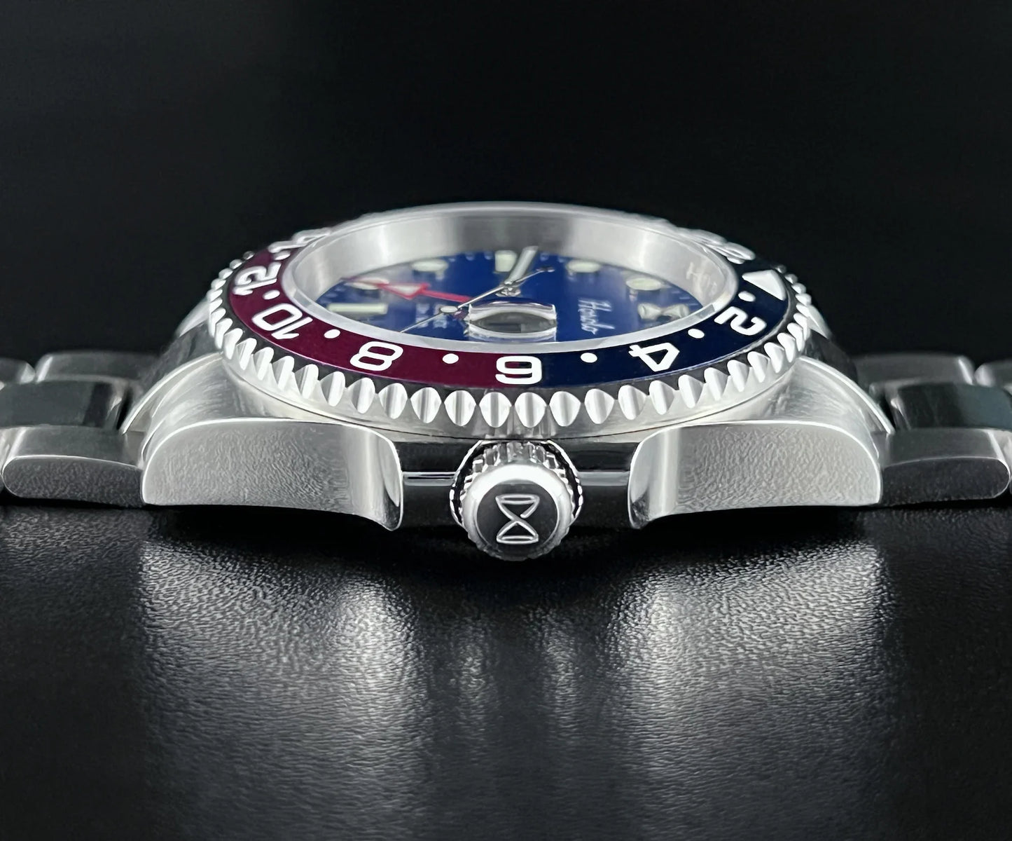 Horolo Pepsi Bezel Blue Face GMT Watch - Horolo Watch
