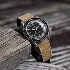 Genuine Calf Leather 20mm Suede Strap - Horolo Watch