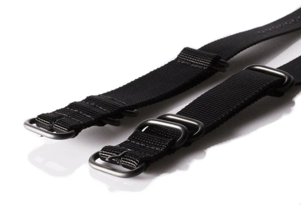20mm Black NATO Nylon Strap - Horolo Watch