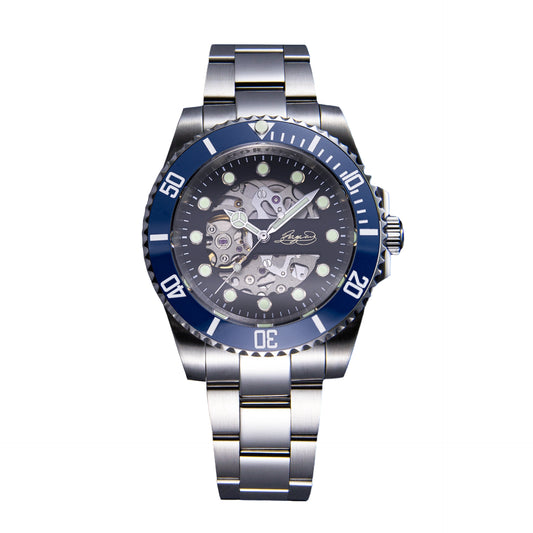 Horolo H607H Skeleton Submariner Custom Edition - Signature Blue