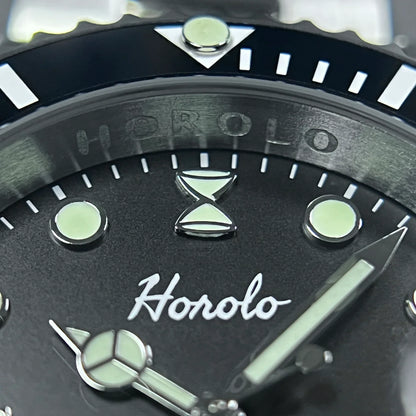 Horolo Black Face 40mm Submariner Diver Watch - Horolo Watch