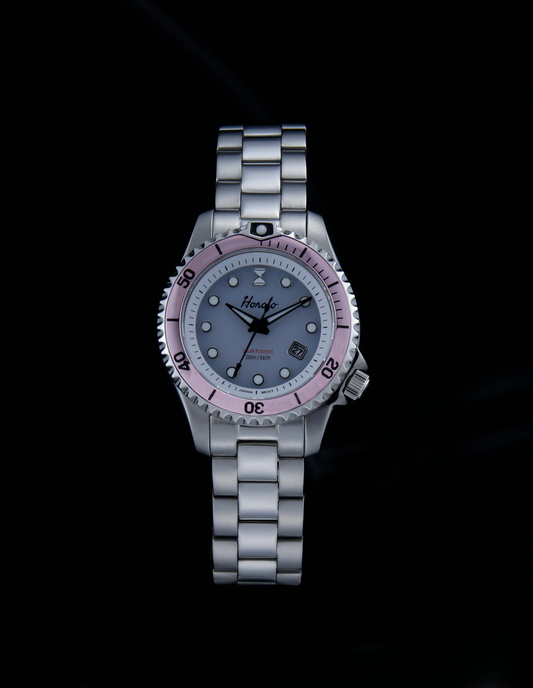 Horolo Stainless Steel White Dial Sapphire Crystal Japan Solar Ladies Watch