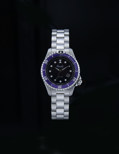 Horolo Sapphire Crystal Rotating Bezel Japan Solar Lady Watch