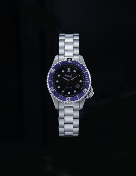 Horolo Sapphire Crystal Rotating Bezel Japan Solar Lady Watch