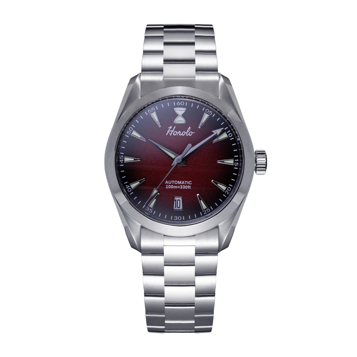 Horolo Seamaster Automatic Field Watch - Crimson Fade