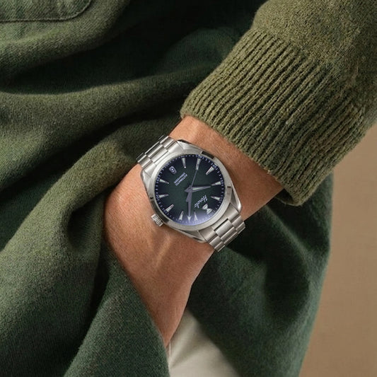 Horolo Seamaster Automatic Field Watch - Emerald Fade