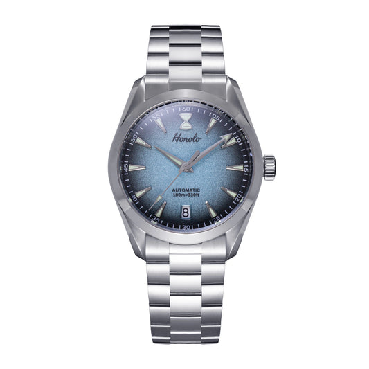 Horolo Seamaster Automatic Field Watch - Cerulean Fade