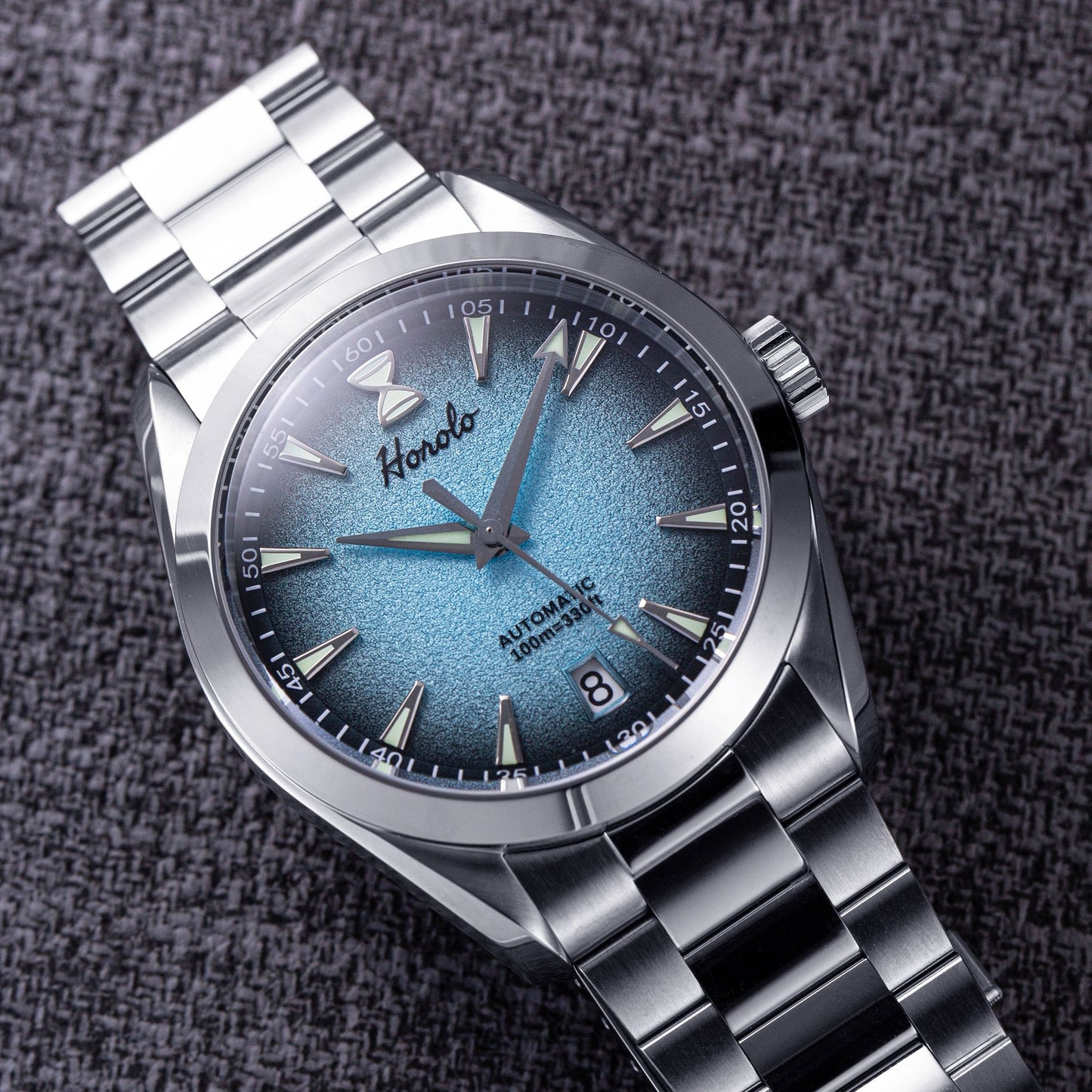Horolo Seamaster Automatic Field Watch - Cerulean Fade