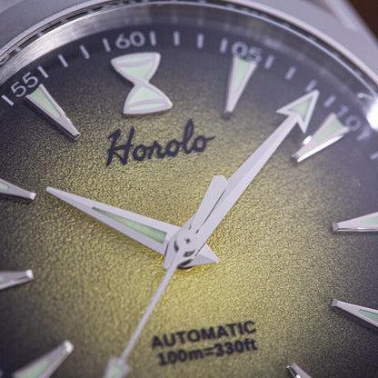 Horolo Seamaster Automatic Field Watch - Amber Fade