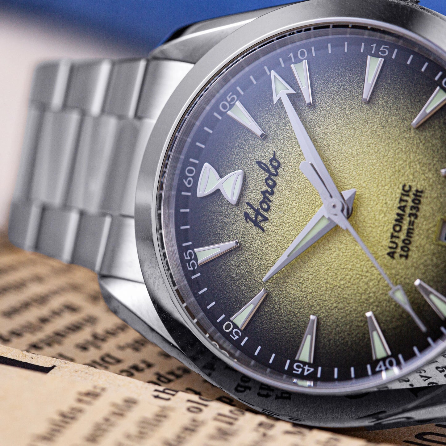 Horolo Seamaster Automatic Field Watch - Amber Fade
