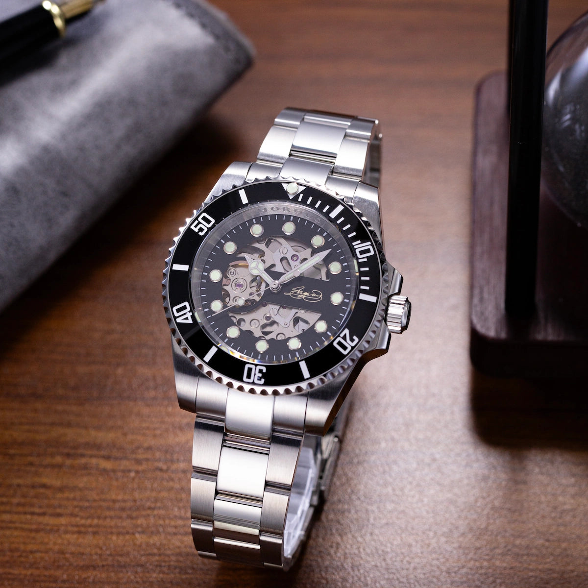 black sub rolex signature watch