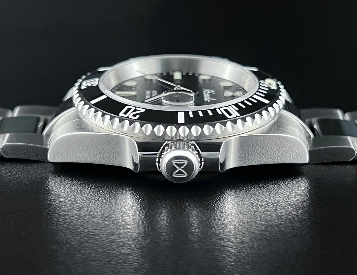 Horolo Black Face 40mm Submariner Diver Watch - Horolo Watch