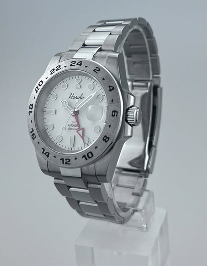 Horolo White Face Luxury Submariner GMT Watch - Horolo Watch