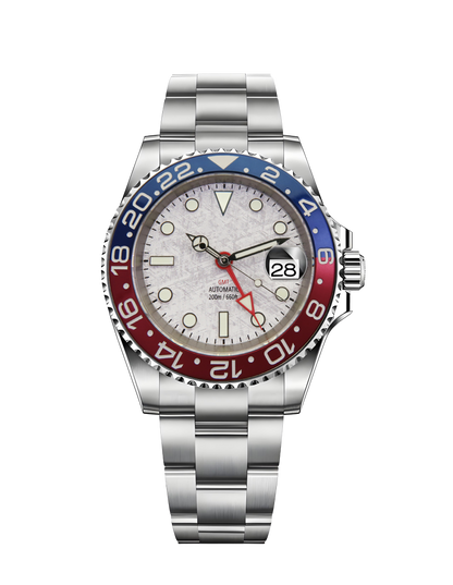 Horolo Meteorolite Face Bicolor Bezel GMT Watch - Horolo Watch