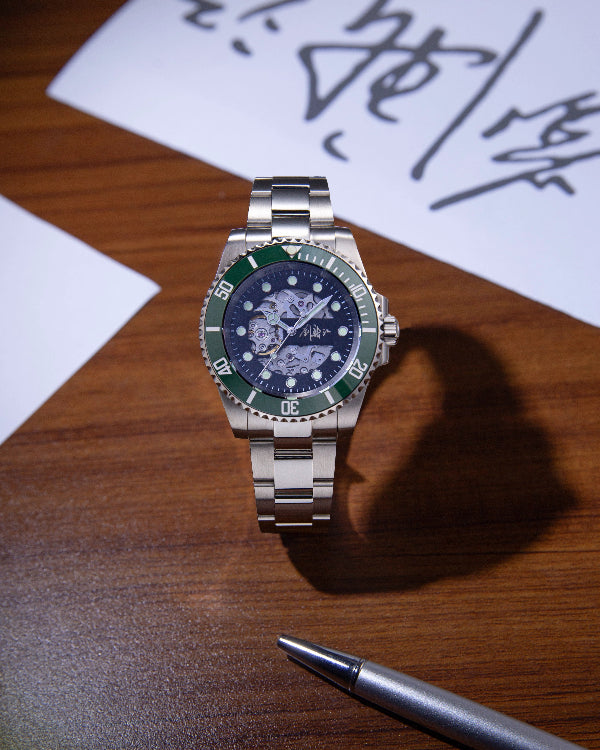 nh70 movement skeleton watch horolo signature watch