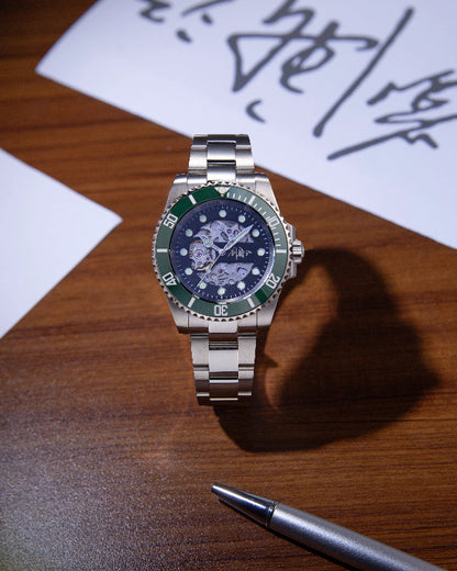 nh70 movement skeleton watch horolo signature watch