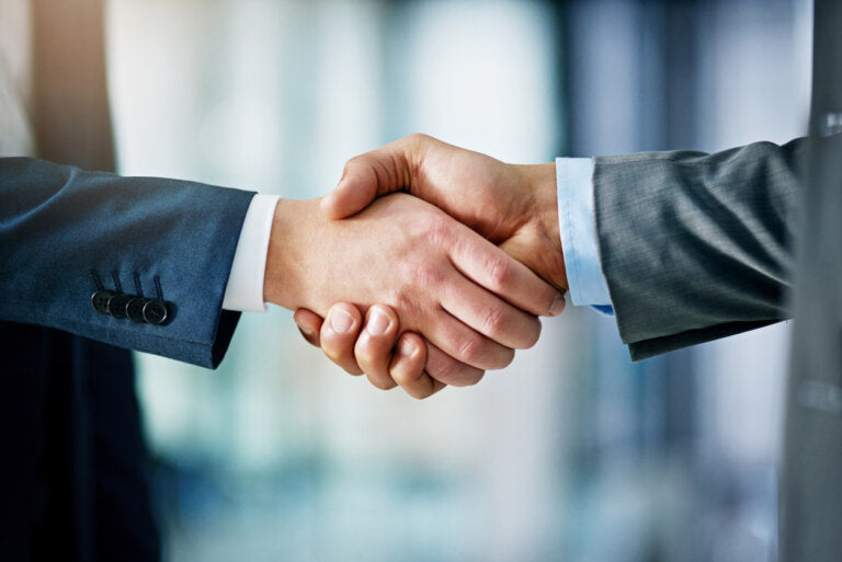 shake hands for business collaboration  